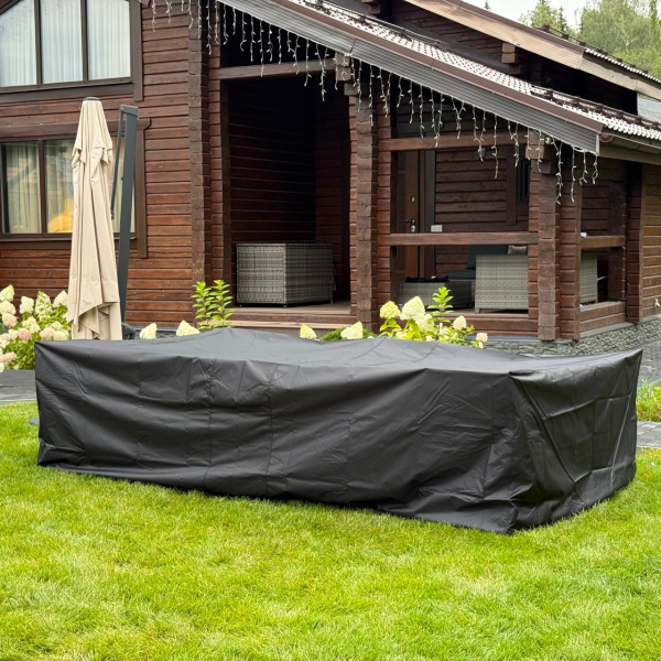 Универсальный чехол на мебель (лаунж зон) 330 х 200 см цвет серый